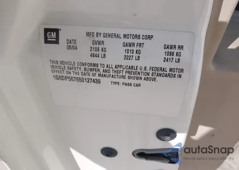 2005 Cadillac Cts Standard from USA, damaged, VIN 1G6DP567650127439